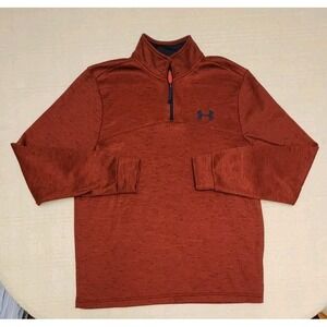 Under Armour Coldgear Mens Medium Loose Maroon/Burgundy 1/4 Zip Sweat Pullover